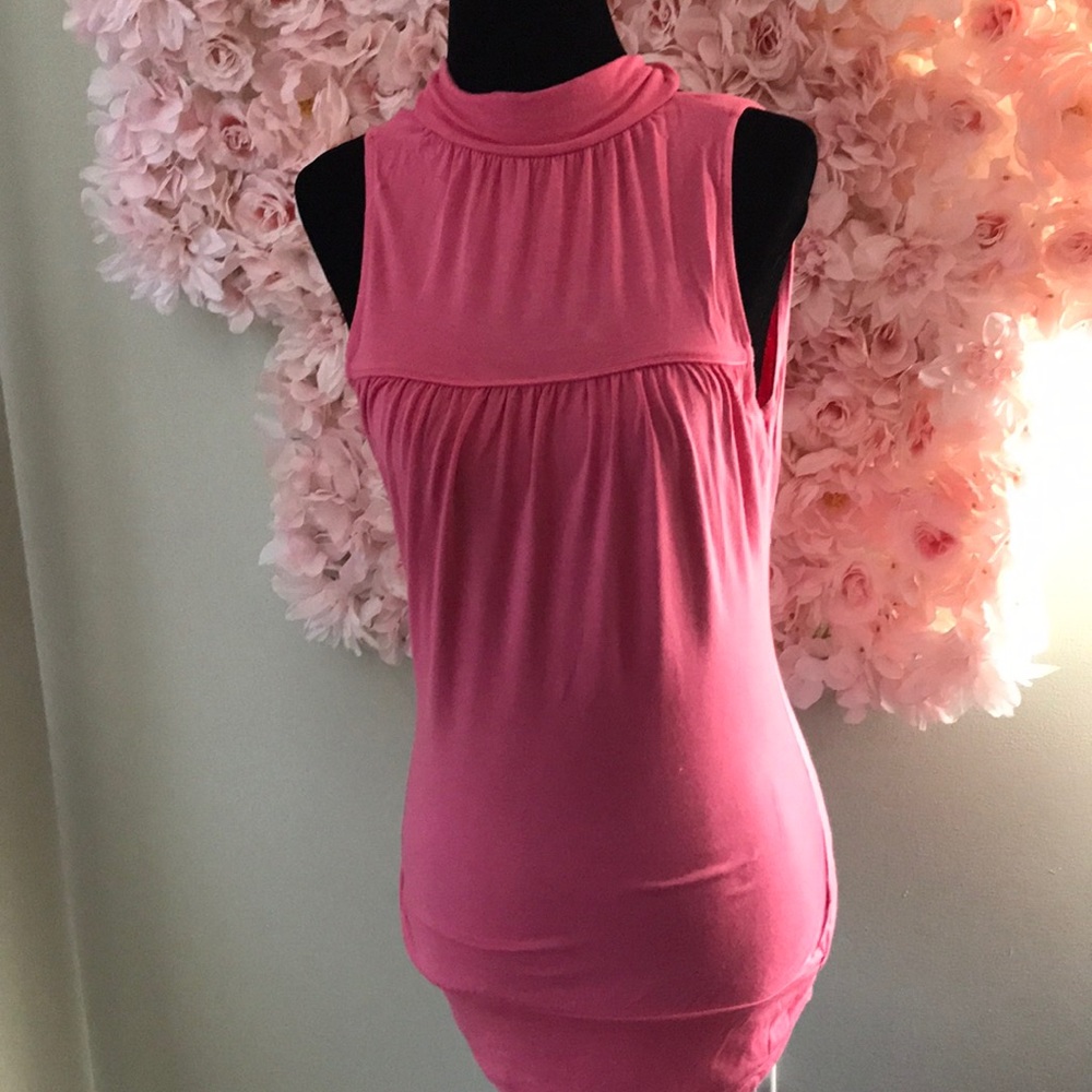 Guess pink high neck/ low back sleeveless top